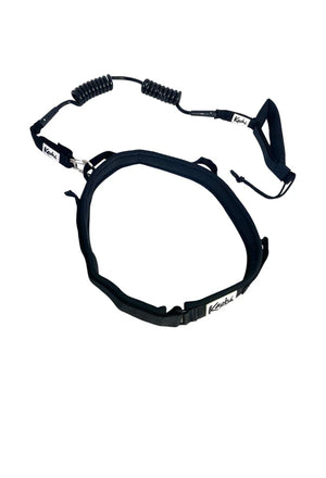 Kāohi Combo: Double Coil 8mm Leash + Padded Black Belt™