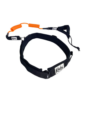 Kāohi Combo: Double Coil 8mm Leash + Padded Black Belt™