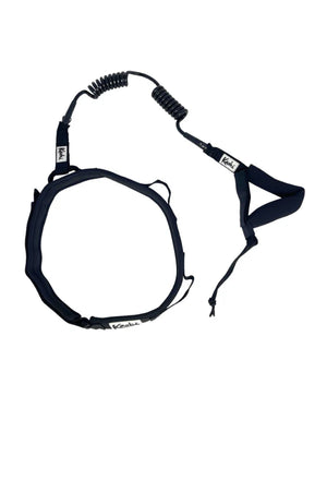 Kāohi Combo: Double Coil 8mm Leash + Padded Black Belt™